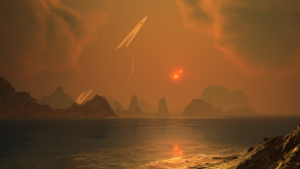 earth and saturns moon Titan may have similar sea levels