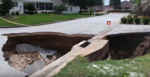 massive sinkholes open up in Florida