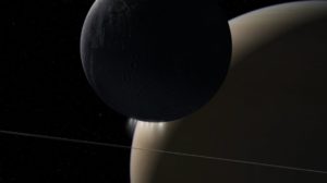 plasma waves detected between Saturn and its moon enceladus