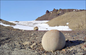large stone spheres on arctic island remain a mystery