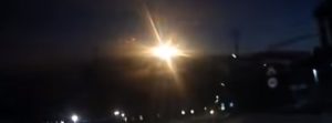 bright green fireball caught on video over Russia