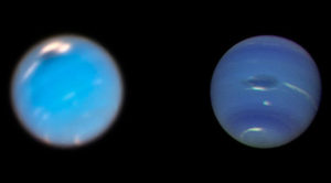 dark vortex forming on Neptune captured by astronomers