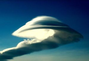 unusual lenticular cloud over mt. Fuji looks like cloaked ufo