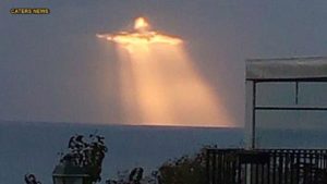 image of Jesus captured in the clouds