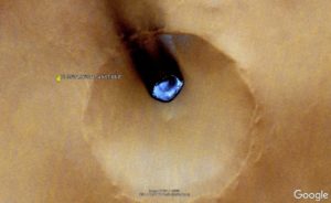 unusual blue anomaly seen in recent mars photo