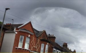 unusual clouds form over London