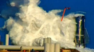 starship engine explodes during test