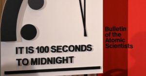 doomsday clock moved closer to midnight by scientists