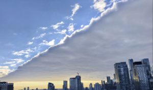unusual rectangular cloud spotted over Toronto