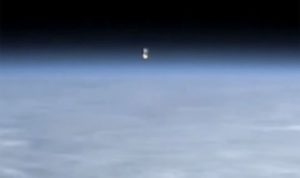 ufo caught on space station cam following ISS for twenty minutes