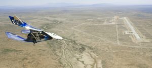 virgin galactic spaceship two makes first test flight over New Mexico