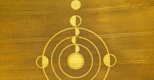 crop circle forms near Stonehenge