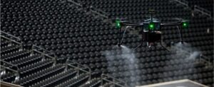 drones to be used to disinfect stadium between games