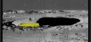 alien ship spotted parked in moon crater in old nasa photo