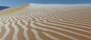 for just fourth time in 50 yrs ice covers the Saharan desert