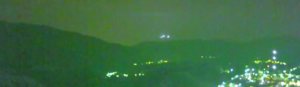 strange lights appear over mountain in mexico