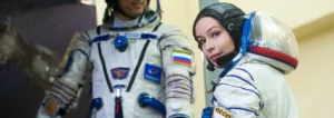 Russian actress set to launch to space station this week