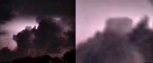 cube shaped anomaly caught on camera during lightning storm