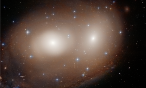 Hubble captures galactic pumpkin