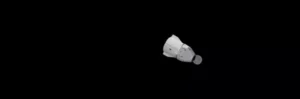 dragon cargo capsule departs space station