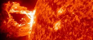 sunspot explodes on sun hurling plasma ball towards earth