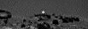 glowing light caught on nasa mars rover camera