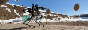 video of robot dog with machine gun circulates on social media