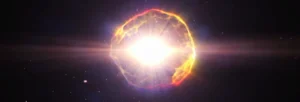 unusually powerful explosion detected in space