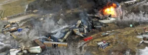 reports of animals disappearing & health issues after train derailment