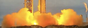space x successfully test fires all engines on starship booster