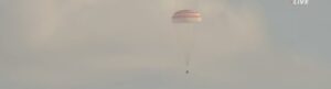 Soyuz spacecraft returns ISS crew after record setting stay