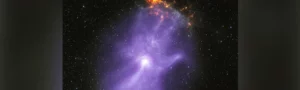 ghostly cosmic hand 16,000 light yrs away is captured by nasa satellites