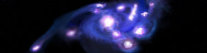 astronomers discover unusual galaxy that resembles a cluster of grapes