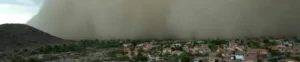 massive dust storm slams phoenix causing damage & power outages