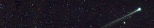 newly discovered comet swan 25b emerges from behind the sun