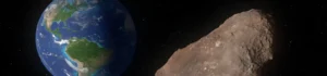 2 large asteroids skim by earth