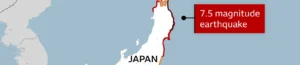 Japan on alert for major earthquake after 7.5 strikes near the coast