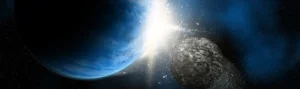 scientists see two distant planets collide with each other
