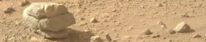 strange stacked stones spotted on mars