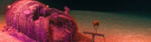 submarine finds 200,000 barrels leaking radioactive waste